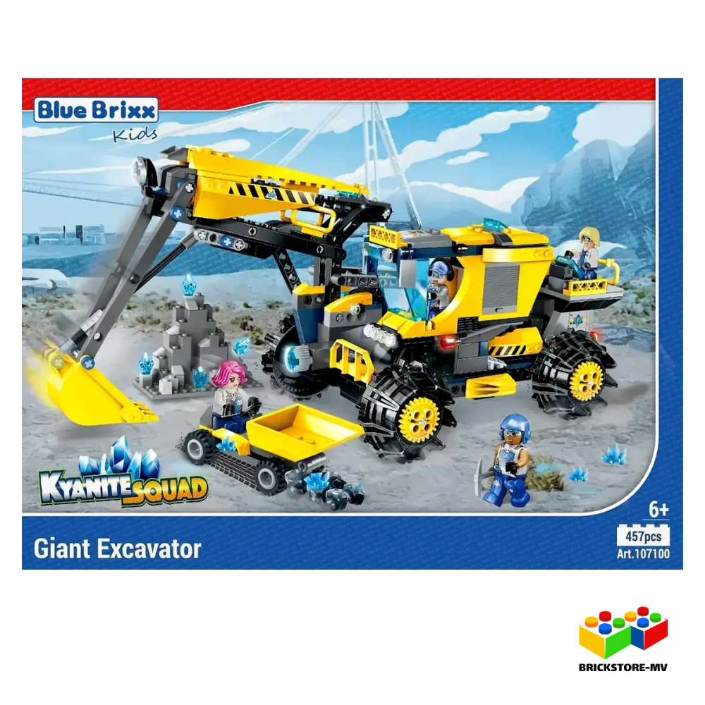 BlueBrixx-Kids 107100 – Großer Bagger der Kyanite Squad