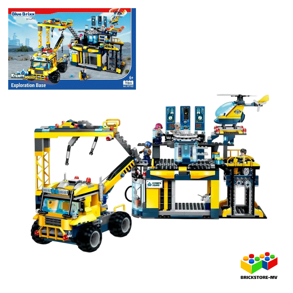 BlueBrixx-Kids 107102 Erkundungsbasis – Kyanite Squad