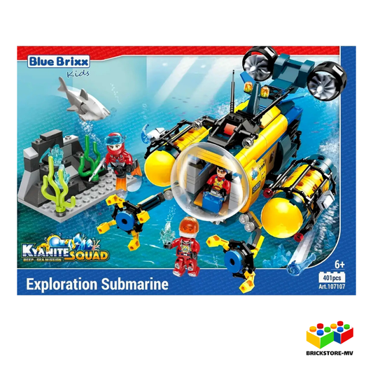 BlueBrixx-Kids 107107 – Deep Sea Erkundungs-U-Boot (Kyanite Squad)