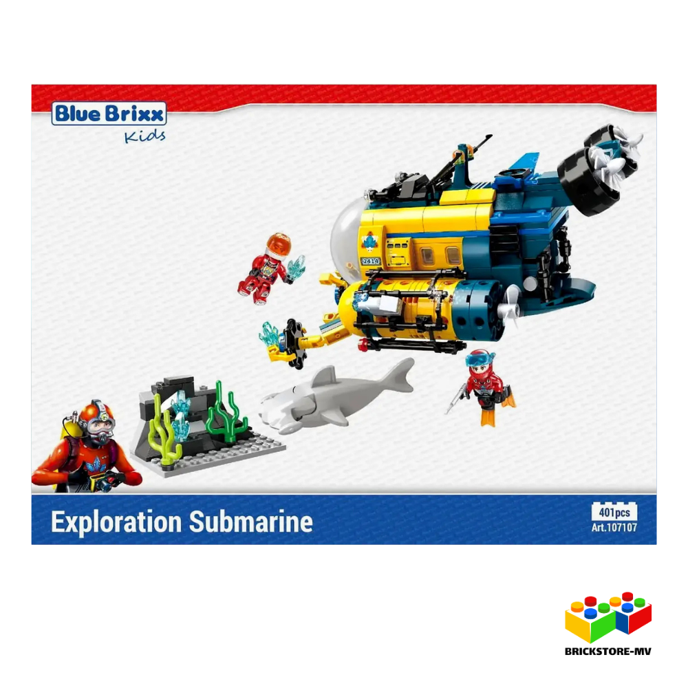 BlueBrixx-Kids 107107 – Deep Sea Erkundungs-U-Boot (Kyanite Squad)