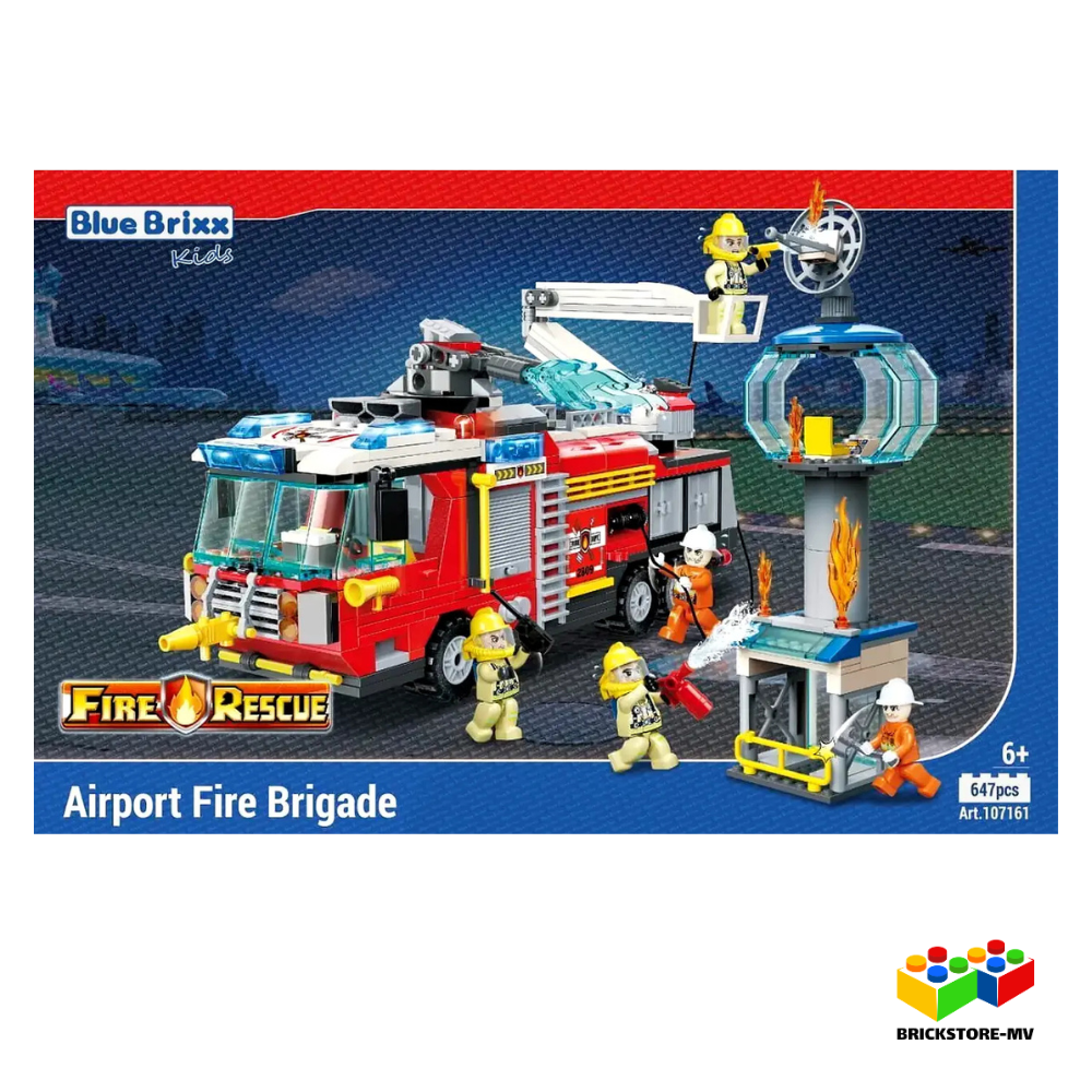 BlueBrixx-Kids 107161 Flughafenlöschfahrzeug