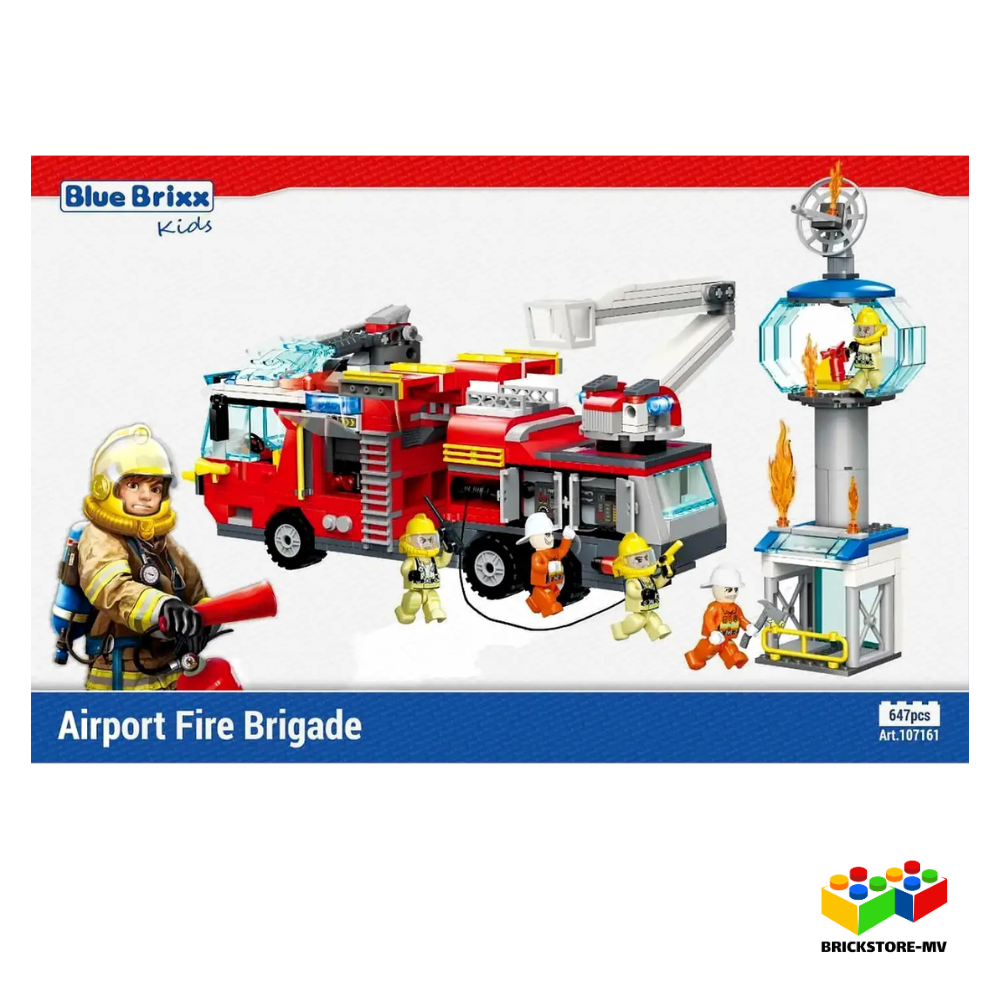 BlueBrixx-Kids 107161 Flughafenlöschfahrzeug
