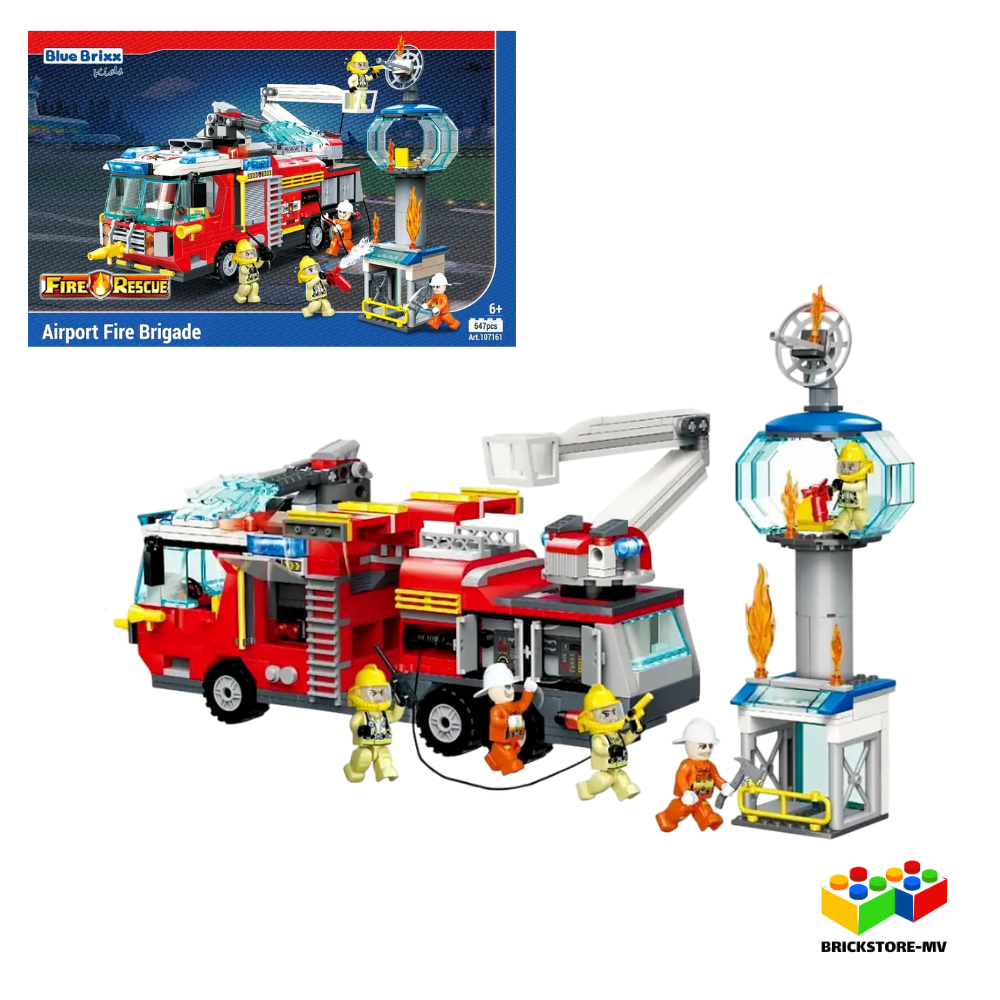 BlueBrixx-Kids 107161 Flughafenlöschfahrzeug